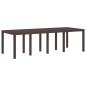 Preview: Garten Essgruppe 9 stk. 8-Sitzer Braun und Creme PP