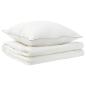 Preview: Bettdecke und Kissen Set 2 Stk. 152x203 cm Sommer 200 GSM Wolle