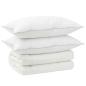Preview: Bettdecke und Kissen Set 3 stk. 135x220 cm 4 Jahreszeiten Wolle