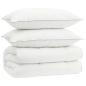 Preview: Bettdecke und Kissen Set 3 stk. 220x260 cm 4 Jahreszeiten Wolle