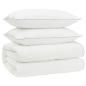 Preview: Gänsedaunen-Bettdecken-Set 90% FULDA 3 stk. 135 x 220 cm Weiß
