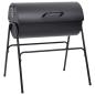 Preview: Fassgrill mit 2 Kochrosten 3 stk. 80 x 73 x 90 cm Metall