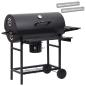 Preview: Fassgrill mit Rädern und Regalen 3 stk. 115 x 85 x 95 cm Metall