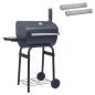 Preview: Holzkohlegrill 75 x 48 x 120 cm Silber