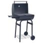 Preview: Holzkohlegrill 75 x 48 x 120 cm Silber