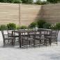 Preview: ARDEBO.de - Outdoor-Essgruppe 9 stk. Schwarz Poly-Rattan