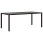 Preview: Outdoor-Essgruppe 9 stk. Schwarz Poly-Rattan