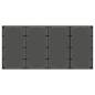 Preview: Outdoor-Essgruppe 9 stk. Schwarz Poly-Rattan