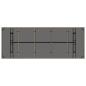 Preview: Outdoor-Essgruppe 9 stk. Grau Poly-Rattan