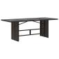 Preview: Outdoor-Essgruppe 9 stk. Schwarz Poly-Rattan