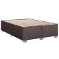 Preview: Boxspringbett mit Matratze Dunkelbraun 140 x 190 cm Stoff