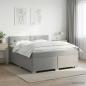 Preview: ARDEBO.de - Boxspringbett mit Matratze Hellgrau 140 x 200 cm Stoff