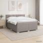 Preview: ARDEBO.de - Boxspringbett mit Matratze Taupe 160 x 200 cm Stoff