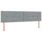 Preview: Boxspringbett mit Matratze Hellgrau 180 x 200 cm Stoff