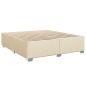 Preview: Boxspringbett mit Matratze Creme 180 x 200 cm Stoff