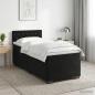 Preview: ARDEBO.de - Boxspringbett mit Matratze Schwarz 80 x 200 cm Samt