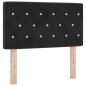 Preview: Boxspringbett mit Matratze Schwarz 80 x 200 cm Samt