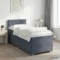 Preview: ARDEBO.de - Boxspringbett mit Matratze Dunkelgrau 80 x 200 cm Samt
