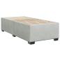 Preview: Boxspringbett mit Matratze Hellgrau 90 x 190 cm Samt