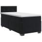 Preview: Boxspringbett mit Matratze Schwarz 90 x 190 cm Samt