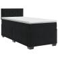Preview: Boxspringbett mit Matratze Schwarz 100 x 200 cm Samt