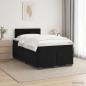 Preview: ARDEBO.de - Boxspringbett mit Matratze Schwarz 120 x 190 cm Samt