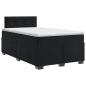 Preview: Boxspringbett mit Matratze Schwarz 120 x 190 cm Samt