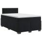 Preview: Boxspringbett mit Matratze Schwarz 120 x 190 cm Samt