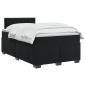 Preview: Boxspringbett mit Matratze Schwarz 120 x 190 cm Samt