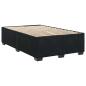 Preview: Boxspringbett mit Matratze Schwarz 120 x 190 cm Samt