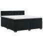 Preview: Boxspringbett mit Matratze Schwarz 140 x 190 cm Samt