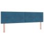 Preview: Boxspringbett mit Matratze Dunkelblau 180 x 200 cm Samt