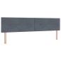 Preview: Boxspringbett mit Matratze Dunkelgrau 200 x 200 cm Samt