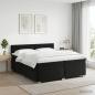 Preview: ARDEBO.de - Boxspringbett mit Matratze Schwarz 200 x 200 cm Samt