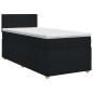 Preview: Boxspringbett mit Matratze Schwarz 90 x 190 cm Stoff