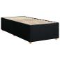 Preview: Boxspringbett mit Matratze Schwarz 90 x 190 cm Stoff