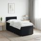 Preview: ARDEBO.de - Boxspringbett mit Matratze Schwarz 100 x 200 cm Stoff