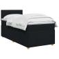 Preview: Boxspringbett mit Matratze Schwarz 100 x 200 cm Stoff