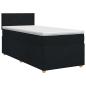 Preview: Boxspringbett mit Matratze Schwarz 100 x 200 cm Stoff