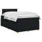 Preview: Boxspringbett mit Matratze Schwarz 120 x 190 cm Stoff