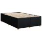 Preview: Boxspringbett mit Matratze Schwarz 120 x 190 cm Stoff