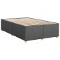 Preview: Boxspringbett mit Matratze Dunkelgrau 120 x 190 cm Stoff