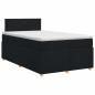 Preview: Boxspringbett mit Matratze Schwarz 120 x 190 cm Stoff