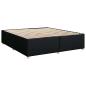 Preview: Boxspringbett mit Matratze Schwarz 180 x 200 cm Stoff