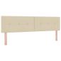 Preview: Boxspringbett mit Matratze Creme 180 x 200 cm Stoff
