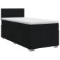 Preview: Boxspringbett mit Matratze Schwarz 90 x 190 cm Stoff