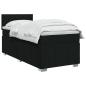 Preview: Boxspringbett mit Matratze Schwarz 90 x 190 cm Stoff