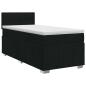 Preview: Boxspringbett mit Matratze Schwarz 90 x 200 cm Stoff