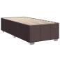 Preview: Boxspringbett mit Matratze Dunkelbraun 100 x 200 cm Stoff