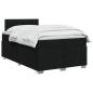 Preview: Boxspringbett mit Matratze Schwarz 120 x 190 cm Stoff